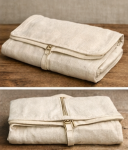 Housse à vêtements en coton, toile de mousseline, personnalisée, pour un seul manteau, avec broderie, porte-costume bio, avec logo, haute qualité, pliable - Product Image 6