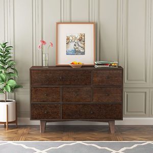 Auburn Retro manico in legno massello cassettone verniciato a spruzzo Bar Buffet stoviglie armadietti per sala da pranzo cucina corridoio - Product Image 4