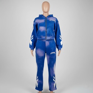 Ensemble de survêtement rose à capuche 2026 pour homme, streetwear, pantalon de survêtement long avec imprimé étoiles et toile, en polyester respirant, pour l'automne - Product Image 1