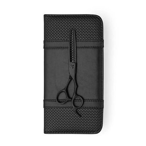 Texturizador de Dientes Anchos de 14 Dientes, Negro Mate Premium, Acero Inoxidable Duradero para Texturizar y Cortar el Cabello con Precisión, Herramienta de Larga Duración - Product Image 1