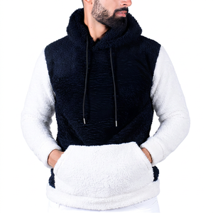 Sudadera con Capucha para Hombre, de Forro Polar, Color Sólido, Corte Regular, Informal, para Invierno, con Bolsillo, Tejido de Poliéster Antipilling - Product Image 3