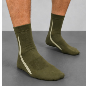 Men's Olive Green Ankle <b>Socks</b> Knitted Breathable Solid Sport <b>Socks</b> Summer Workout Training Standard <b>Thickness</b> - Product Image 1