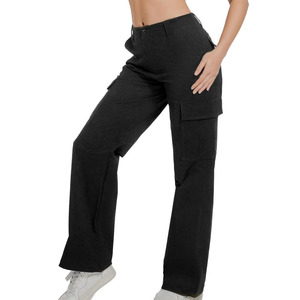 Pantalon cargo pour femme, confortable, respirant, coupe facile, fabriqué par un fabricant de vêtements de baseball, produit tendance et de qualité supérieure. - Product Image 4
