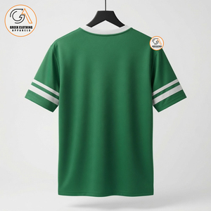 Ropa Griega para Mujer, Camiseta Blanca y Verde con Cuello Redondo, Talla Grande, Modelo GCA-216031, 100% Algodón Jersey, Transpirable y de Secado Rápido - Product Image 2