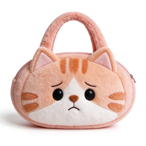 Sac à main grenouille en peluche personnalisé, sac fourre-tout mignon vert en forme d'animal avec poignée et fermeture éclair, sac à main en peluche doux - Product Image 4