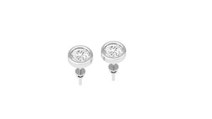 Pendientes Redondos de Oro Amarillo de 14k y 18k con Diamantes Cultivados en Laboratorio, 1 Quilate, Corte Brillante, Joyería Fina, Regalo Elegante para Mujer, B2B - Product Image 5