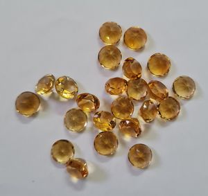 Citrino Dorado Natural de 7MM, Corte Brillante Redondo, Gema Suelta de la Mejor Calidad para la Fabricación de Joyas - Product Image 2