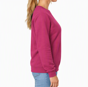 Sweat-shirts pour femmes en gros, sweat-shirts à manches longues à col rond, sweat-shirts à col rond personnalisés imprimés - Product Image 4
