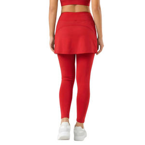 Falda sobre leggings para mujer, tela elástica premium, corte de cintura alta para yoga, fitness, viajes y uso casual - Product Image 3