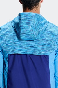 Men's Hooded Windbreaker <b>Hoodie</b> And Short Color Block Full Zip Lightweight Outdoor <b>Running</b> Hiking Sportswear Premium Men Outfit - Product Image 4