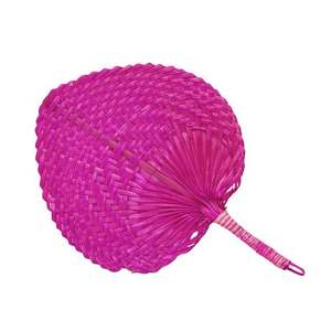 Ventilador de mano de bambú de fábrica, ventilador de hoja de palma para fiesta de verano, evento, decoración de boda, personalizable, listo para enviar - Product Image 2