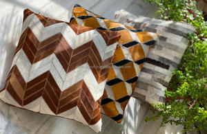 New Stylish <b>Sofa</b> Pillow Vintage Genuine Cowhide Cushion <b>Covers</b> 19" Handmade Art Home Cases Decorative Embroidery Cushion Arts - Product Image 4