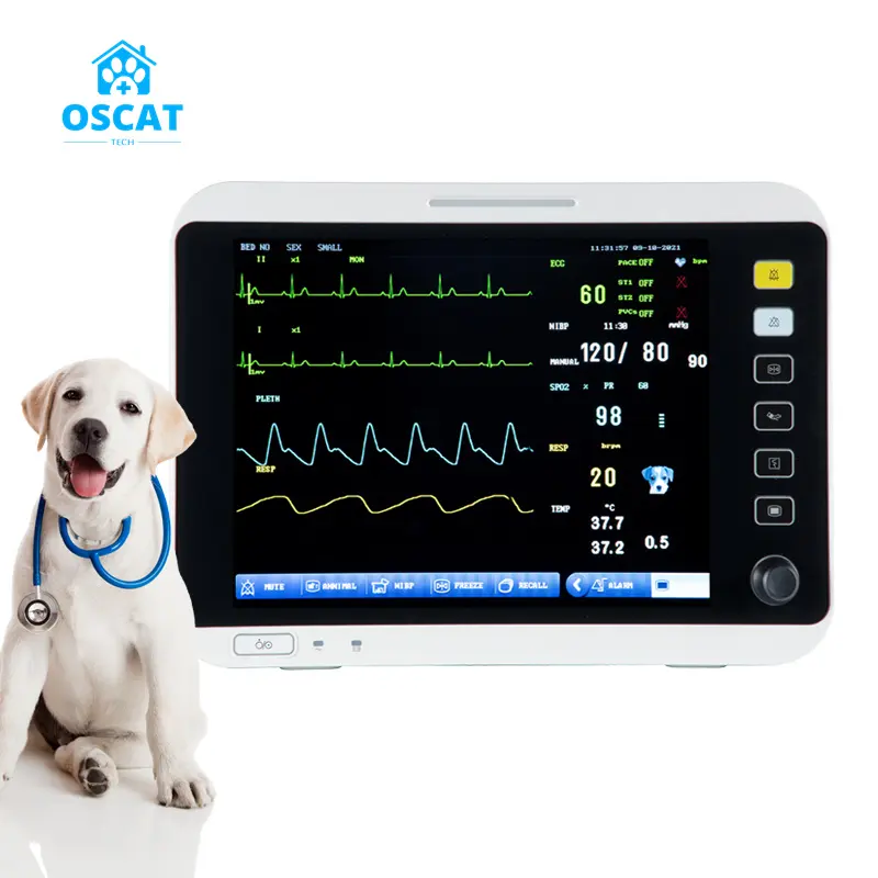 OSCAT Excellent moniteur de signes vitaux vétérinaire moniteur d'anesthésie vétérinaire de haute qualité vétérinaire