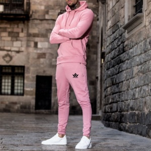 Ensemble de survêtement unisexe noir imprimé avec sweat à capuche et pantalon de jogging, manches longues, fermeture éclair, couleur unie, respirant, séchage rapide, poids moyen - Product Image 5