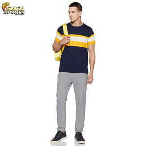 High Quality Men's Multi colored Regular Fit casual Jersey Short Sleeves Crew neck Quick Dry Men T-Shirt with Low MOQ - Product Image 3