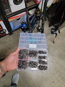 Fishing Hooks Freshwater Saltwater Fish Hooks Bulk Fishing Hooks Set <b>Worm</b> Catfish Hooks Fish <b>Gear</b> Equipment Supplies - Product Image 3