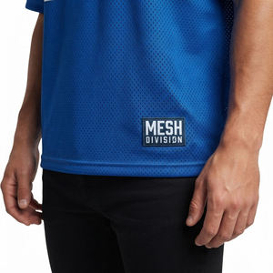 Camiseta de Fútbol Azul de Malla con Número 24, Estampado Sublimado, Cuello Redondo, Manga Corta, Unisex, Ropa Deportiva para Adultos - Product Image 4