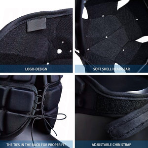 Casque Soft Shell 7v7 pour football américain, casque de protection Scrump Cap, casque de rugby rembourré, protège-tête réglable et respirant en mousse EVA anti-impact - Product Image 5