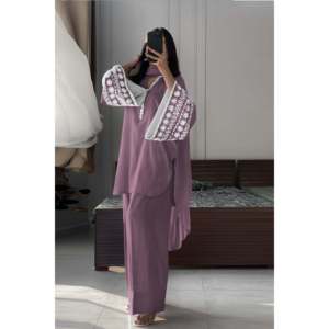 Ensemble de costume de soirée pour femmes de marque avec haut, bas et dupatta - Look élégant et stylé - Product Image 3