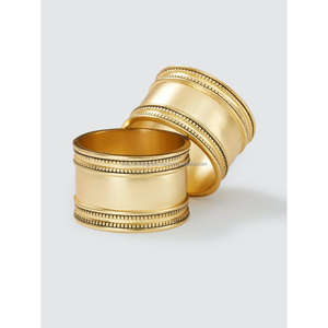 Wedding Decoration Luxury Napkin Ring Set of 2 Gold Brass Tissue Holder Luxury Napkin Rings <b>Bee</b> Designs <b>Gift</b> Sets - Product Image 2