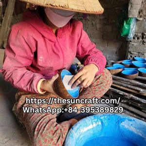 Precio competitivo desde Vietnam, se aceptan tamaños personalizados, acabado de concha marina, cuencos de concha de coco económicos para la fabricación de velas al por mayor - Product Image 6