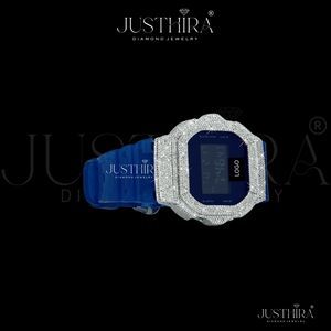 Montre de luxe en moissanite VVS pour homme ou femme, montre avec lunette en diamants de haute qualité, style hip-hop unisexe. - Product Image 3