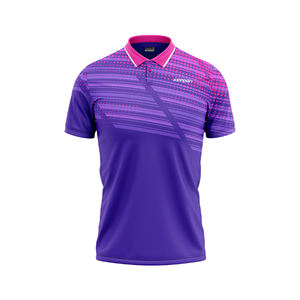 Camisetas polo sin costuras transpirables personalizables OEM ODM ropa deportiva impresa camisetas activas para equipos de Pickleball y Golf de tenis - Product Image 3