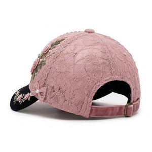 <b>Women</b> Lace Baseball <b>Hat</b> Breathable Lightweight Fashion Headwear With Adjustable Fit For Outdoor Travel And Everyday Style - Product Image 2