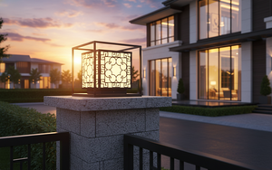 1-Year steel/inox 3500K (Warm White) AC 220V( ± 10%) 300 lm LED Gate pillar light Viet Nam CM Decor Outdoor/Wall/Villa/Garde - Product Image 2