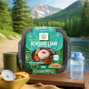 Dựa trên thực vật tự sưởi ấm cay <span class=keywords><strong>Rendang</strong></span> thuần chay mực gạo ngay lập tức sẵn sàng để ăn chay On-The-Go bữa ăn vặn lại định dạng đóng gói - Product Image 3