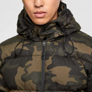 OEM Customized Men's Camo Print Puffer <b>Jacket</b> High Quality Winter Warm Lightweight Polyester Oversized Windproof Puffer <b>Jacket</b> - Product Image 4