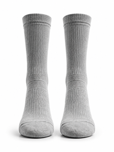 White Crew Woven Eco-Friendly Breathable Antibacterial Custom Logo Sports <b>Socks</b> <b>Black</b> Stripe Running Basketball Soccer Football - Product Image 2
