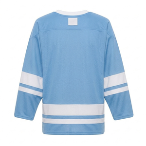 Camiseta de hockey sobre hielo azul cielo del fabricante, tela de malla transpirable, camiseta de alta calidad, tela de malla duradera, ropa deportiva para equipos. - Product Image 2