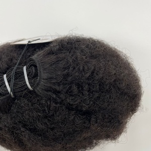 Cheveux humains vietnamiens de qualité supérieure trame de machine couleur noire 16 pouces bobine de cheveux de luxe bouclés - Product Image 6