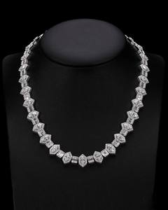 Popular Cadena Cubana de Plata 925 con Moissanita en Forma de Corazón de 8mm, Joyería Hip Hop Personalizada, Estilo Iced para Hombre, Regalo de Boda de Moda - Product Image 1