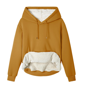 Hoodie Femme en Mélange de Coton Premium à Prix Abordable, Style Décontracté Streetwear, Épaules Tombantes, Respirant, Écologique, Tricoté - Product Image 5