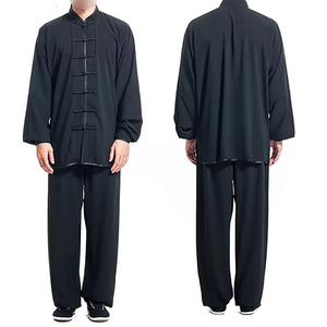 ชุดฝึกกังฟูมืออาชีพ ผ้าฝ้าย 100% ระบายอากาศได้ดี แห้งเร็ว คุณภาพสูง ชุดศิลปะการต่อสู้ พร้อมโลโก้ด้านหน้า - Product Image 6