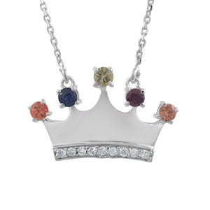 Colgante de Diamante y Zafiro en Plata de Ley 92.5 KLSP-50576 - Product Image 1