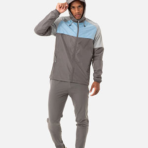 ชุดวอร์มกันลมสำหรับผู้ชาย ชุดกีฬากลางแจ้งผ้าไนลอนแบบมีซิปสำหรับผู้ใหญ่ - Product Image 1