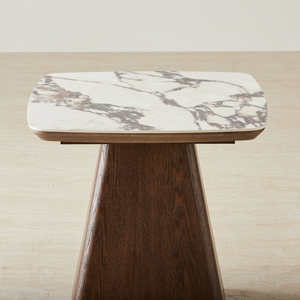 Large Premium <b>Solid</b> <b>Wooden</b> Marble <b>Top</b> Coffee Table – Contemporary Living Room Furniture Piecepe Living Room - Product Image 5