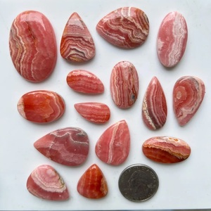 Rhodochrosite naturelle de qualité supérieure, 100% naturelle, cabochon, pierre précieuse non montée pour la création de bijoux - Product Image 2