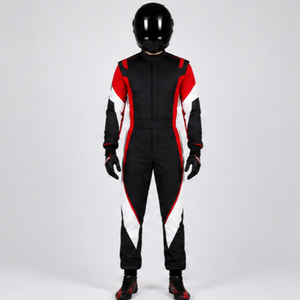 Men's Black <b>Red</b> White Full Sleeve Flame Resistant Quick Dry Racing <b>Suit</b> Spandex Polyester Breathable Motorcycle Auto Racing Wear - Product Image 4