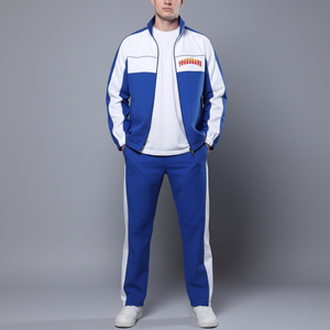 Men Windbreaker <b>Tracksuit</b> Casual Jacket And Breathable Athletic Pants Comfortable Activewear Set Great For reasonable prices - Product Image 4