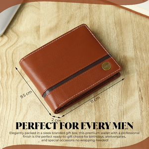 WRIZA <b>Men's</b> Genuine Leather <b>Wallet</b> | Black Zipper Closure <b>RFID</b> Blocking Minimalist Style Durable PC Card Slots 2 Currency - Product Image 4