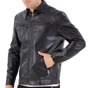 Veste en cuir d'agneau de qualité supérieure pour homme, cuir véritable, édition limitée avec broderie en diamant, vêtements en cuir de haute qualité et tendance - Product Image 2