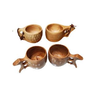 Vietnam Handmade Wood Acacia Wooden Carved Mug with Handle / wood <b>Tea</b> cup for drinkware Home Garden Souvenir <b>Gift</b> <b>Sets</b> - Product Image 6