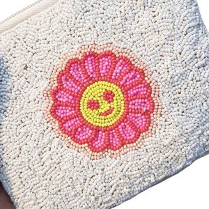 Monedero Mini de Diseño Clásico con Cuentas Hecho a Mano, Bordado con Diseño de Dibujos Animados, Color Personalizado, Impresión Tipográfica, Multicraft - Product Image 5