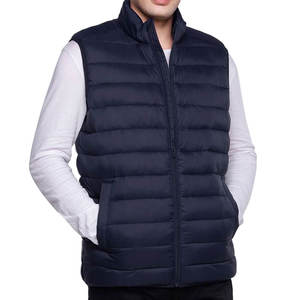 Chaleco Acolchado Ligero y Moderno para Hombre, Relleno de Plumón, de Secado Rápido y Transpirable, para Invierno, con Logotipo Frontal - Product Image 1