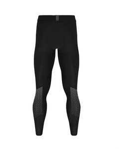 Leggings de Compresión Negros para Hombre, Cintura Elástica, Transpirables, Ligeros, de Spandex y Poliéster, Ajuste Deportivo, Pantalones para Entrenamiento de Verano - Product Image 1