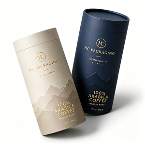 Cardboard Paper Tube For Coffee Packaging Round <b>Box</b> - Product Image 1